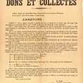 Dons et collectes, 1914