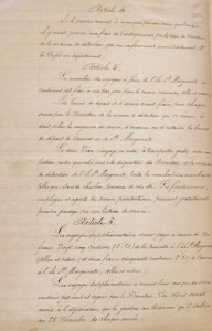 Contrat pour effecteur des voyages entre le contient et l'le - 15 fvrier 1874 (AD06_1Y24(2))