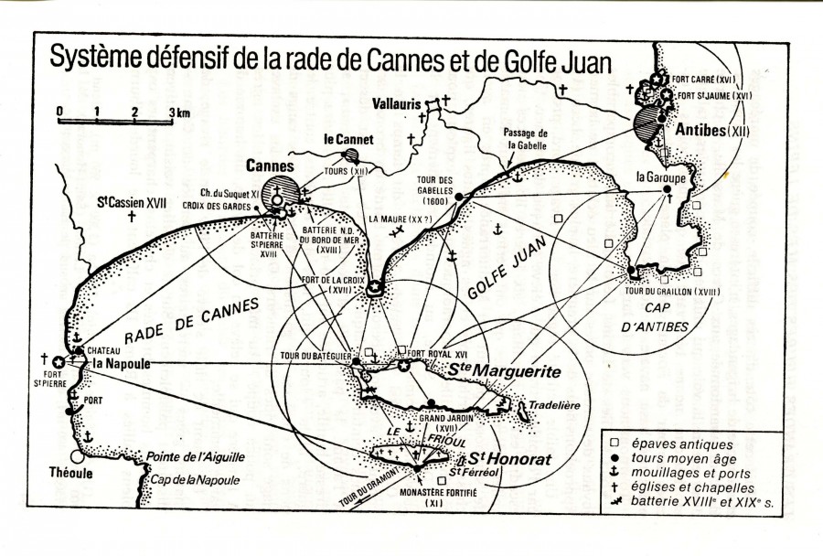 Le systme dfensif des les de Lrins, AMC BH 805-2  Jean-Jacques Antier, in "Les Grandes heures des les de Lrins", Ed. de May, juillet 1988
