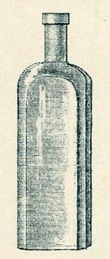 Production de la Verrerie - Flacon Cantine. Annes 1900 (4S6)