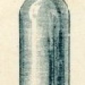 Production de la Verrerie - Flacon Sacoche. Annes 1900 (4S6)