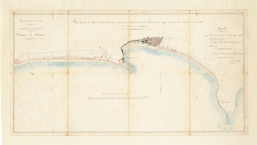 Projet de promenade  construire en bord de mer. 1853 (1Fi96)