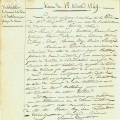 Dlibration municipale pour la vente tractative des terrains de la voirie  M. Barthlmy pour fabrique de verres. 1849 (1D13)