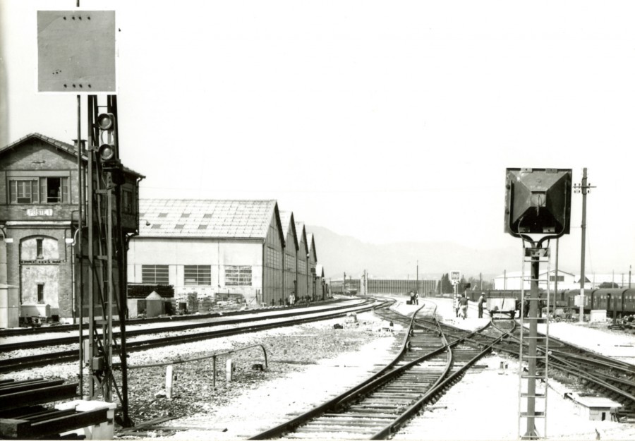 Photographie de la gare de La Bocca, don de M. Marro. 1960 (46S1)