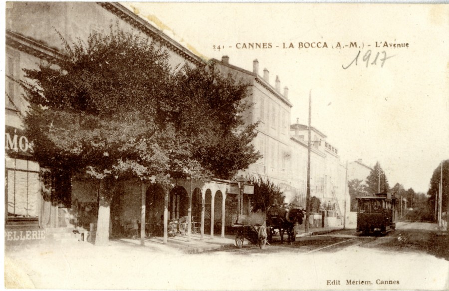 Photographie du Tram  La Bocca. Annes 1900 (49Num2)