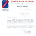 Bocca Olympique, lettre de 1970 (AMC 36W36)