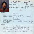 Centre de formation, enregistrement de l'�l�ve Zidane, 1987-1988 (cote 275W33)
