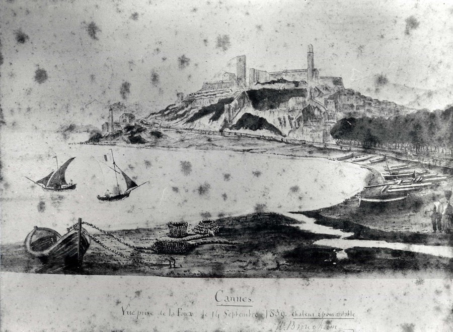 Croquis et lavis de Brougham, en 1839