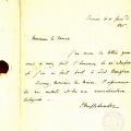 Lettre de Temple Leader avec petit sceau plaqu, 1845 (11S50)