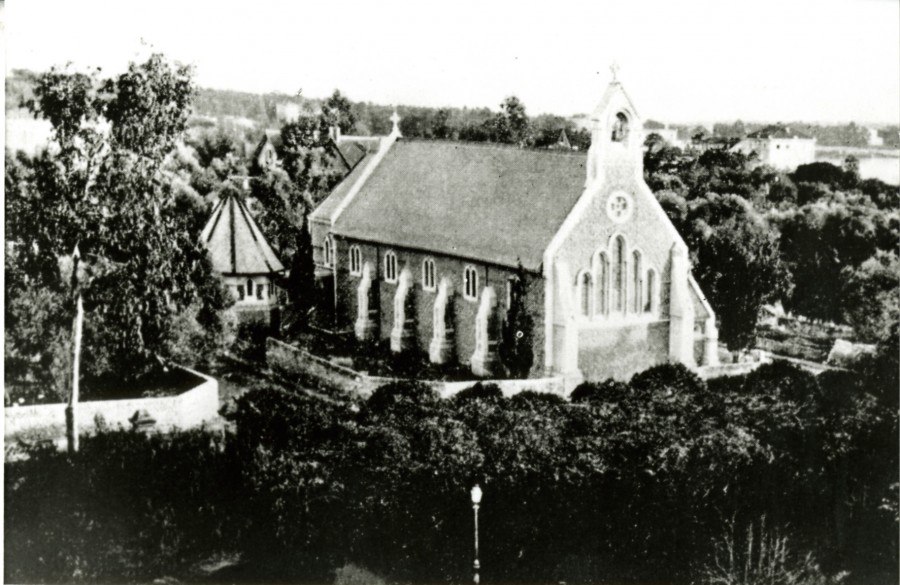 Vue arienne, Trinity Church, env. 1880 (14Fi349)