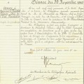 Adresse de la Délégation spéciale de la ville de Cannes à Monsieur le Maréchal Pétain, chef de l'Etat Français, du 30 novembre 1940 (1D63)
