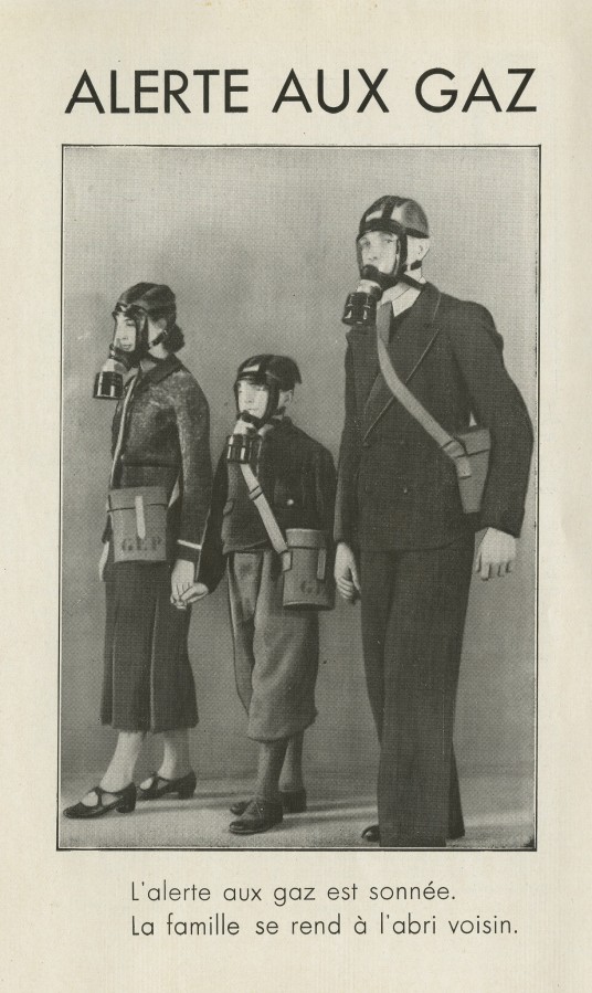Affiche de la Dfense Passive en cas d'attaque aux gaz, 1939-1945 (4H13)
