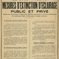 Défense Passive, mesures d'extinction de l'éclairage public et privé, 1939-1945 (4H13)