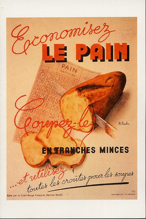 Affiche sur le ravitaillement, l'conomie du pain, 1939-1945 (2Fi1840) 