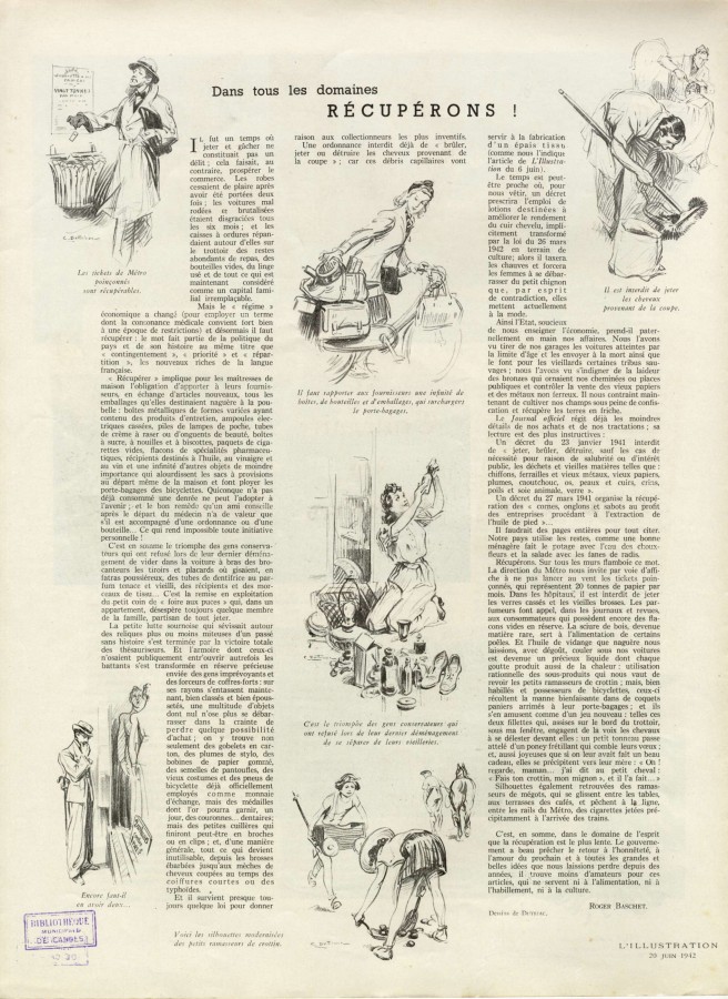 Article du journal l'Illustration, 20 juin 1942 (Jx31)