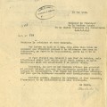 Lettre au sujet d'un employé portant une croix de Lorraine, 1942 (6F15)