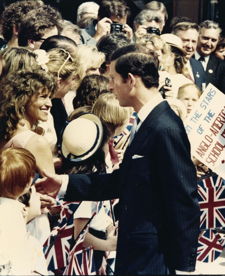 La visite officielle du Prince Charles  Cannes en 1987 (16Fi221)
