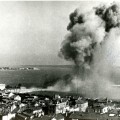 Photographie d'une explosion d'une mine, août 1944 (13Fi55)