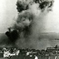 Photographie d'une explosion de mine, août 1944 (13Fi59)