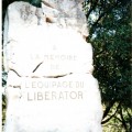 Stèle commémorative en mémoire de l'équipage du Liberator à la Croix des Gardes, 25 Mai 1944 (14Fi344)