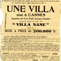 Vente de biens appartenant aux Israélites, la villa Nane, 1942 (2S927)