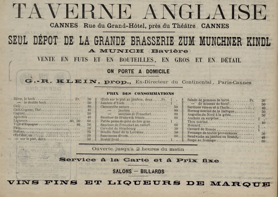 Encart dans le journal 'La Vrit' 17 janvier 1884 (Jx111_95Num2)