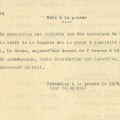 Note � la presse pour des exercices de tirs par l�arm�e italienne, 3Ao�t 1943 (4H31)