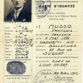 Carte d'identité de la Défense Passive, Monsieur François Musso, 1942 (38NUM61)