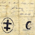 Billet manuscrit adressé à Monsieur François Musso, membre des Forces Françaises de l'Intérieur (F.F.I.), 22 août 1944 (36NUM61)