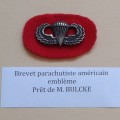 Brevet parachutiste américain (prêt de Monsieur BULCKE)