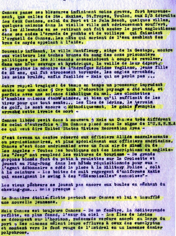Article crit par un journaliste chilien, page 2, 24 aot 1944 (4H60)