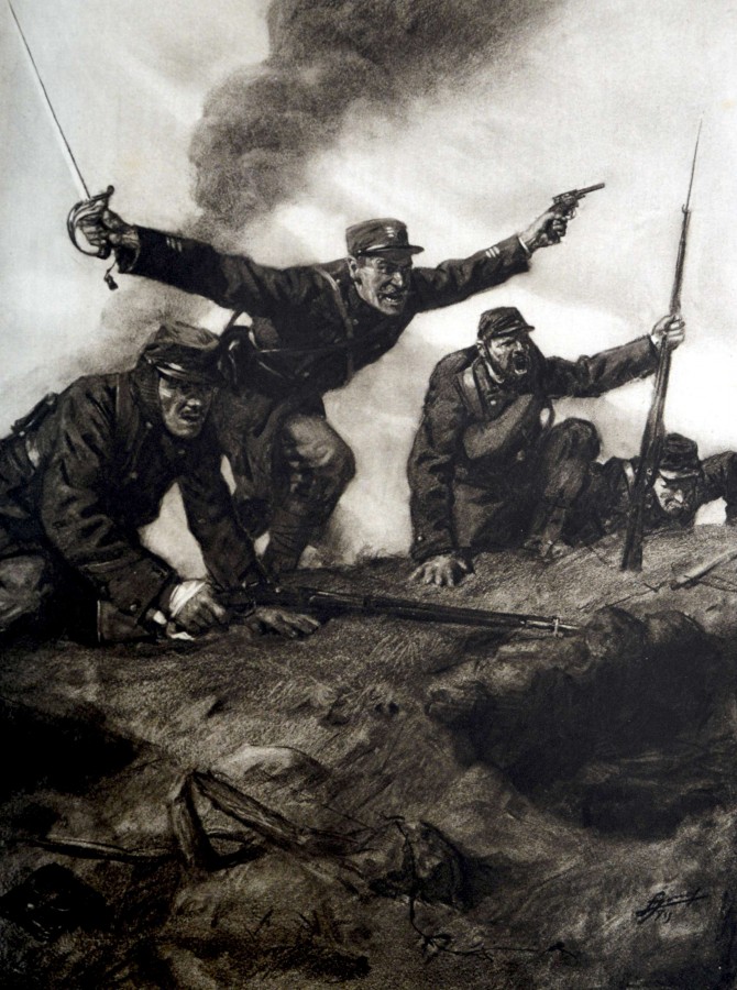 Ceux qui retournent au front, La vie dans les tranches, 1915
