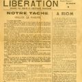 Première page du journal LIBERATION avril 1942 (11S243)