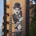 Charlie Chaplin et le Kid, boulevard Vallombrosa (44Fi43)
