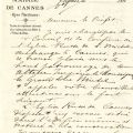 Lettre au maire du prince Galitzine, janvier 1898, 1 (1J53)