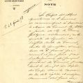 Lettre du Préfet au maire, février 1898 (1J53)