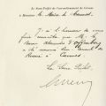 Lettre nommant le dernier vice-consul de Russie à Cannes en 1904 (2J40)