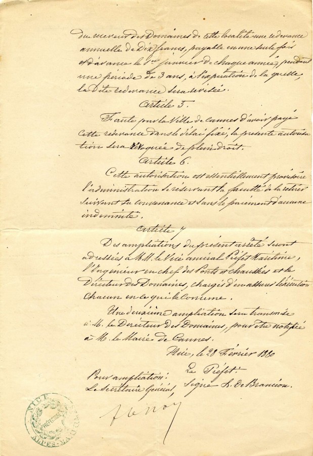 Dbarcadre cr pour la famille impriale de Russie, arrt du 28 fvrier 1880, 3 (10O10)
