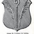 Armes de l'abbaye de Lrins, crosse et palmes (BH15_p274)