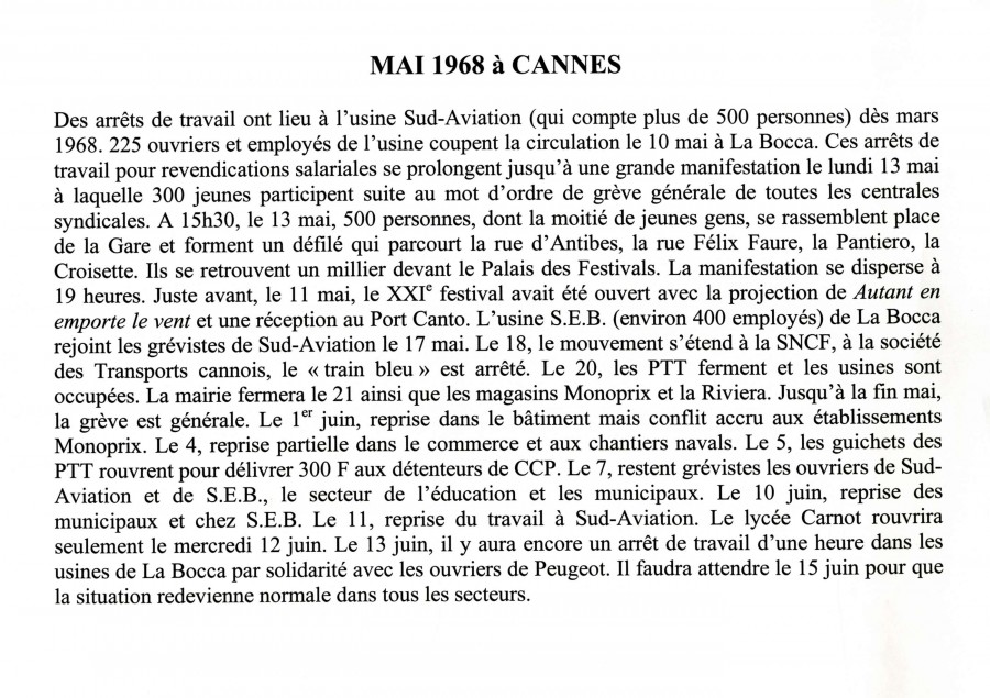 Extrait d'une exposition des Archives de Cannes, AMC 49Num3