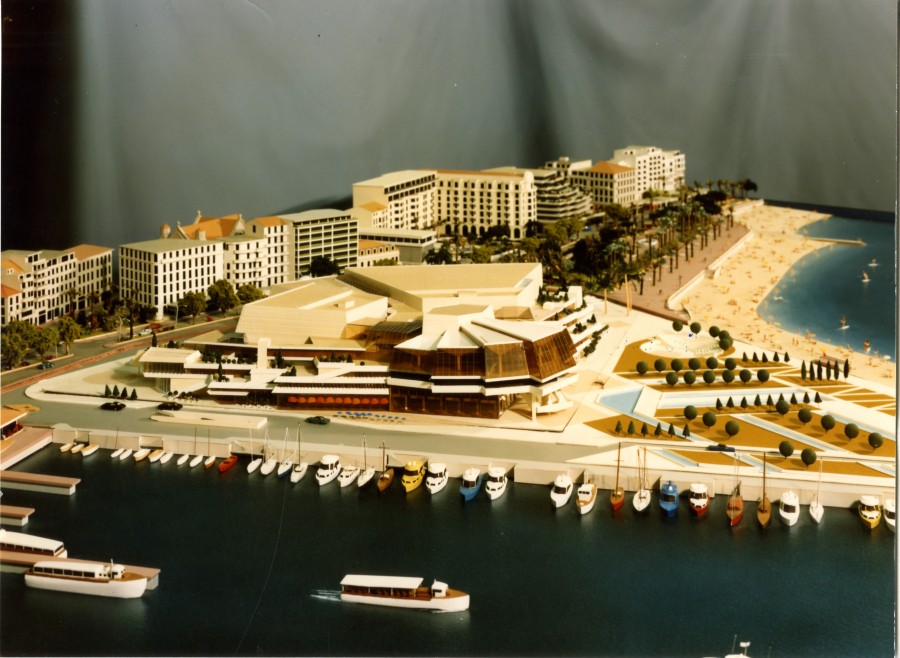 Maquette du nouveau Palais des festivals, inaugur en 1982 (14Fi85)