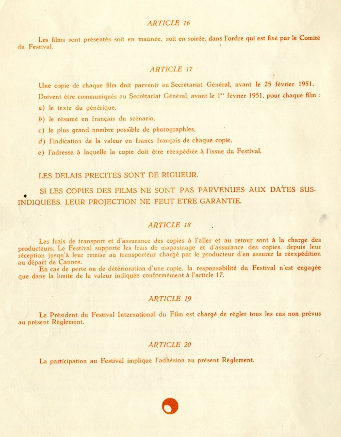Suite du rglement, 1951 (93W13)
