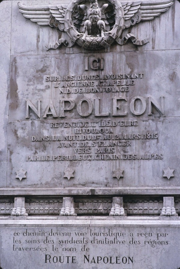 Plaque de la route Napolon (26Fi36)