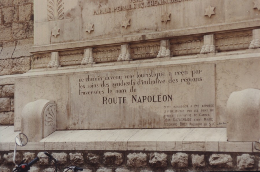 Plaque de la route Napolon (32Fi1001)