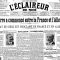 « La Guerre a commencé entre la France et l’Allemagne», 03 août 1914