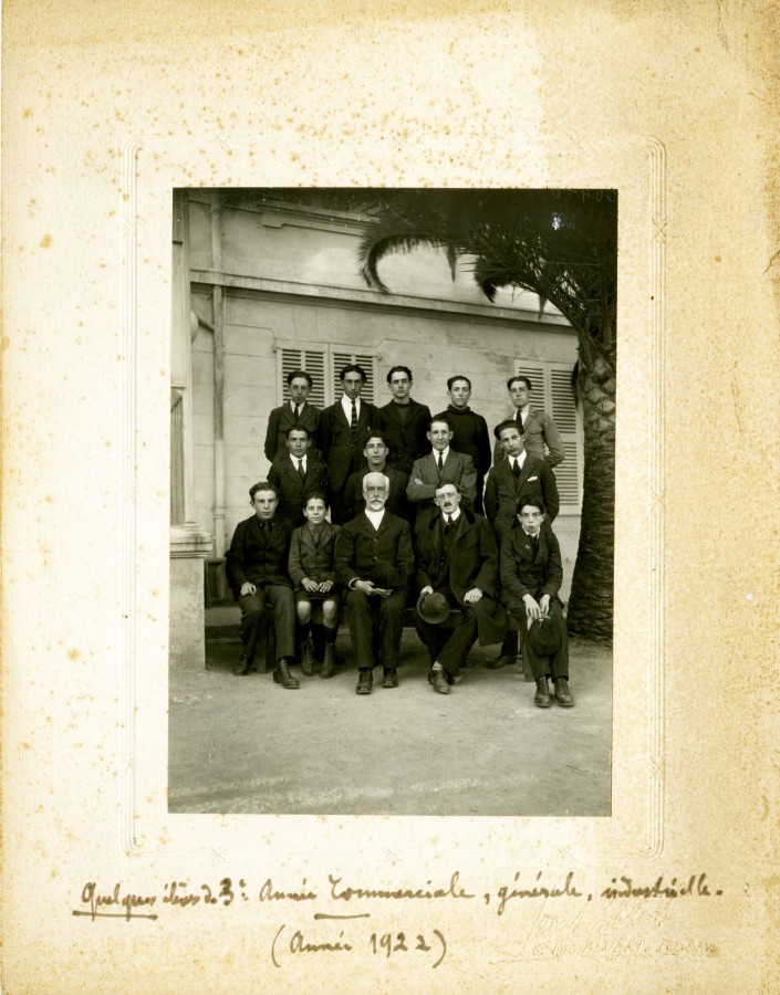 Classe de garons, cole Jules Ferry, section commerciale et industrielle 1922, AMC 25Fi818