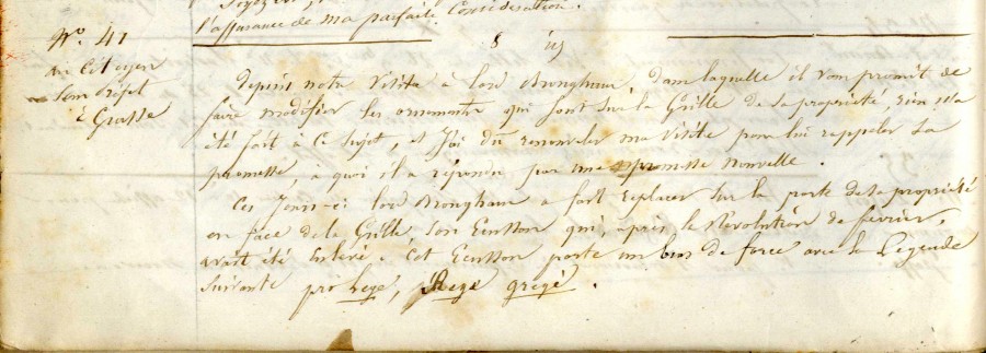 Extrait du registre de correspondance, 8 dcembre 1848 (AMC 2D27)