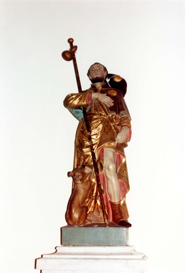 Statue Saint Roch, bois, chapelle Saint Roch (AMC 32Fi657)