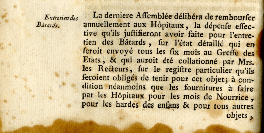 Entretien des btards en Provence, 1783