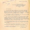 Au sujet de l'rection d'une statue de la Vierge, lettre du conservateur Hubert Dhumez, 1944 (16M11)